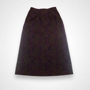 Vintage Breckinridge Paisley Midi Skirt 6P
